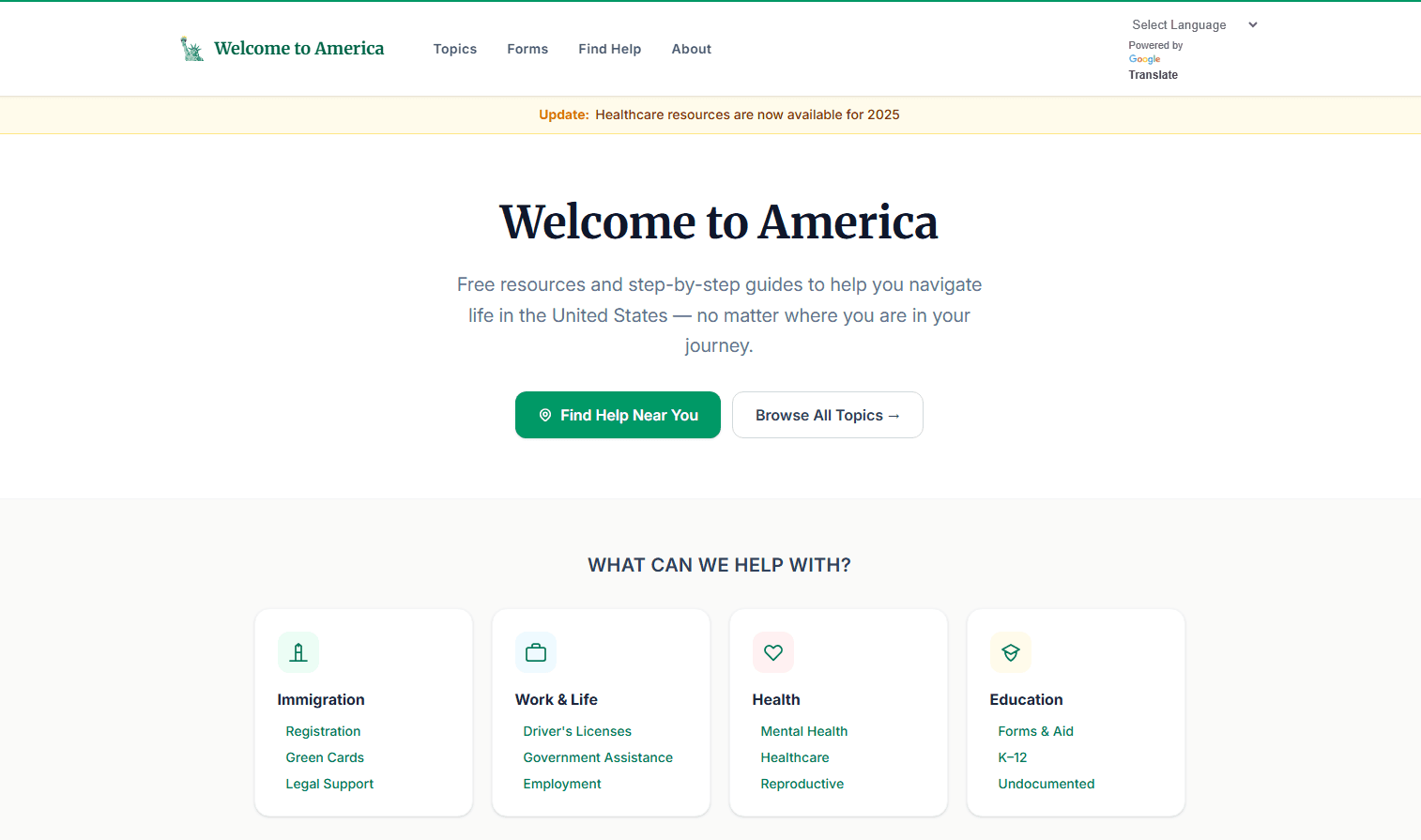 Welcome to America screenshot
